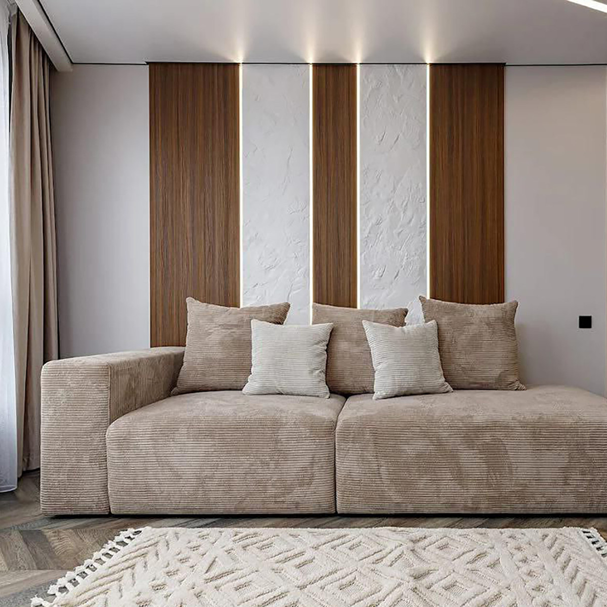 Гіпсові 3D панелі барельєф Бескид (ефект скелі)