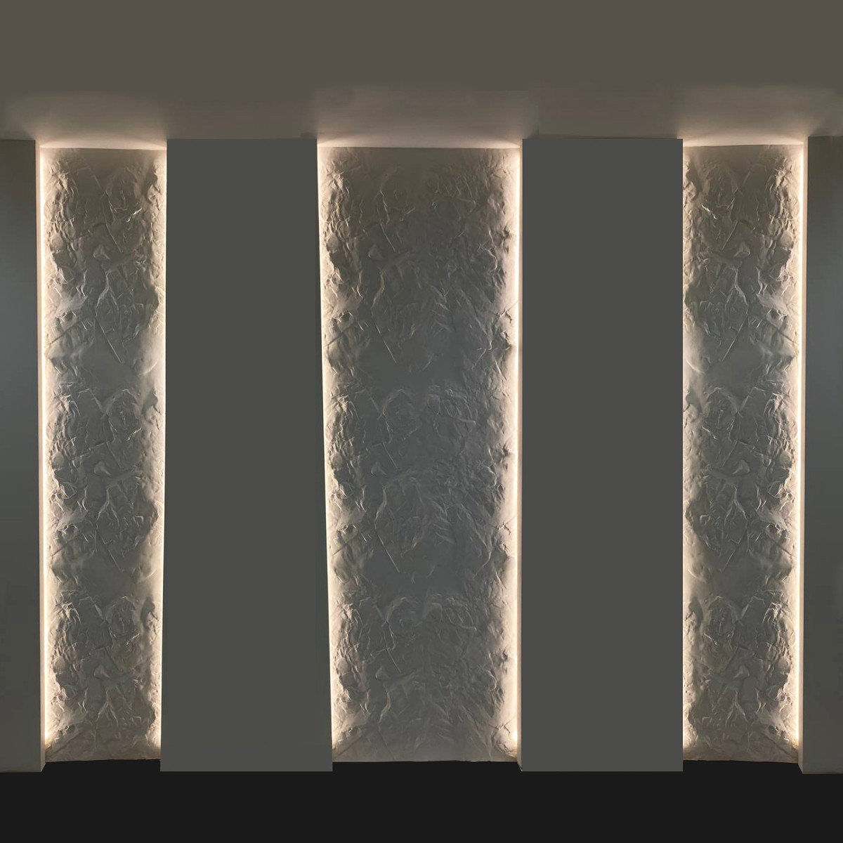 Гіпсові 3D панелі барельєф Бескид (ефект скелі)