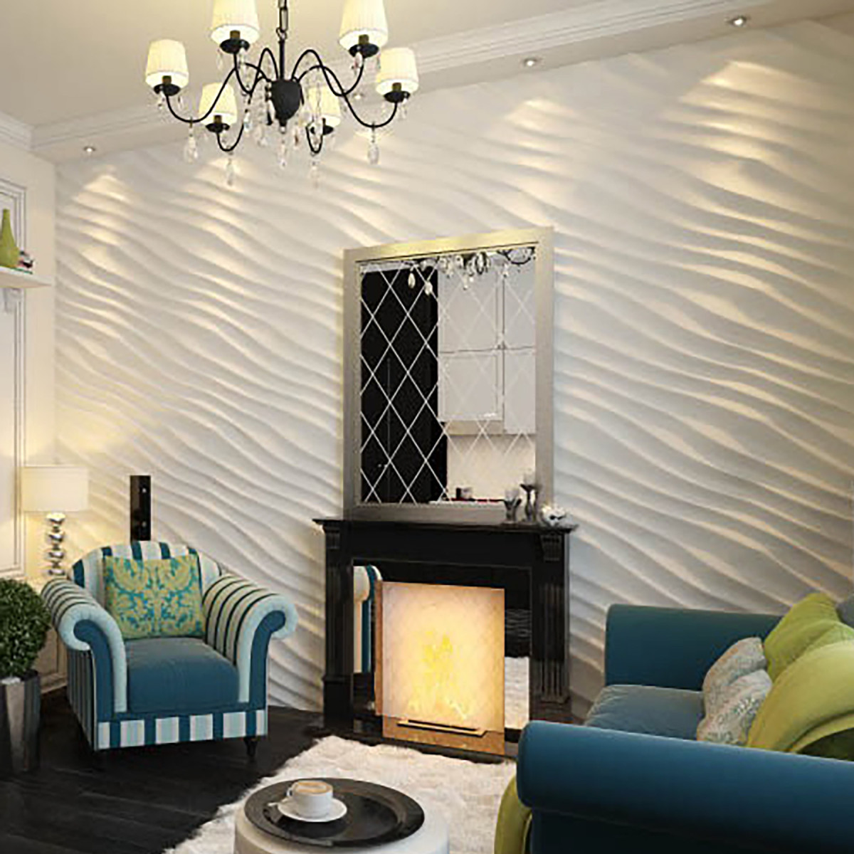 Гіпсові 3D панелі DUNE (Дюни)