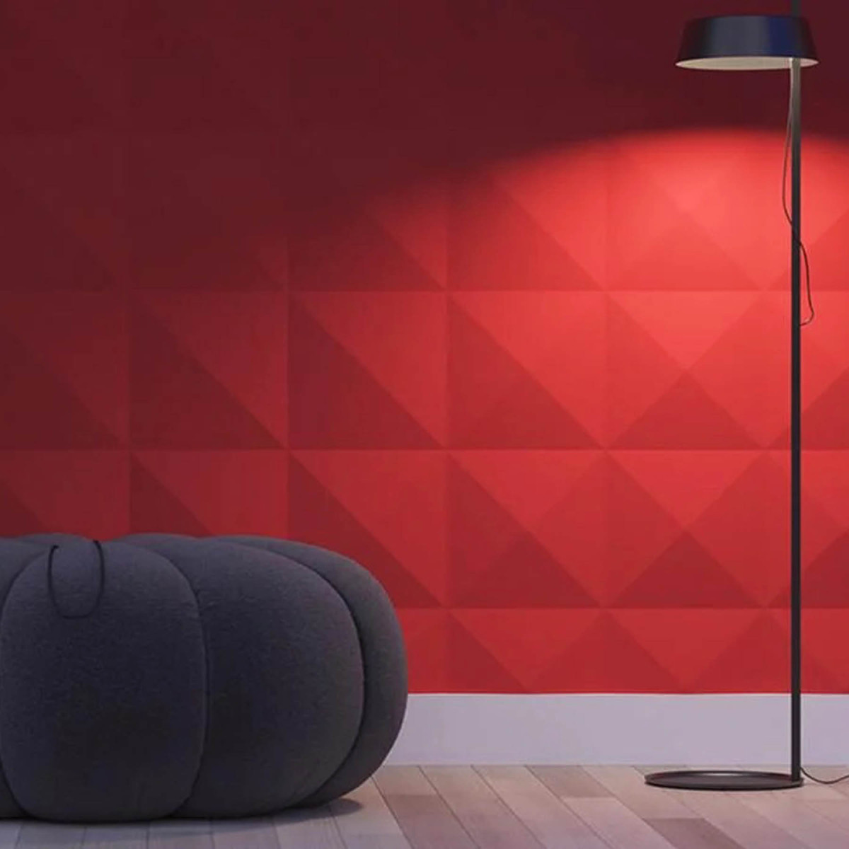 Гіпсові 3D панелі Giza (Гіза) — Піраміда 500×500 мм