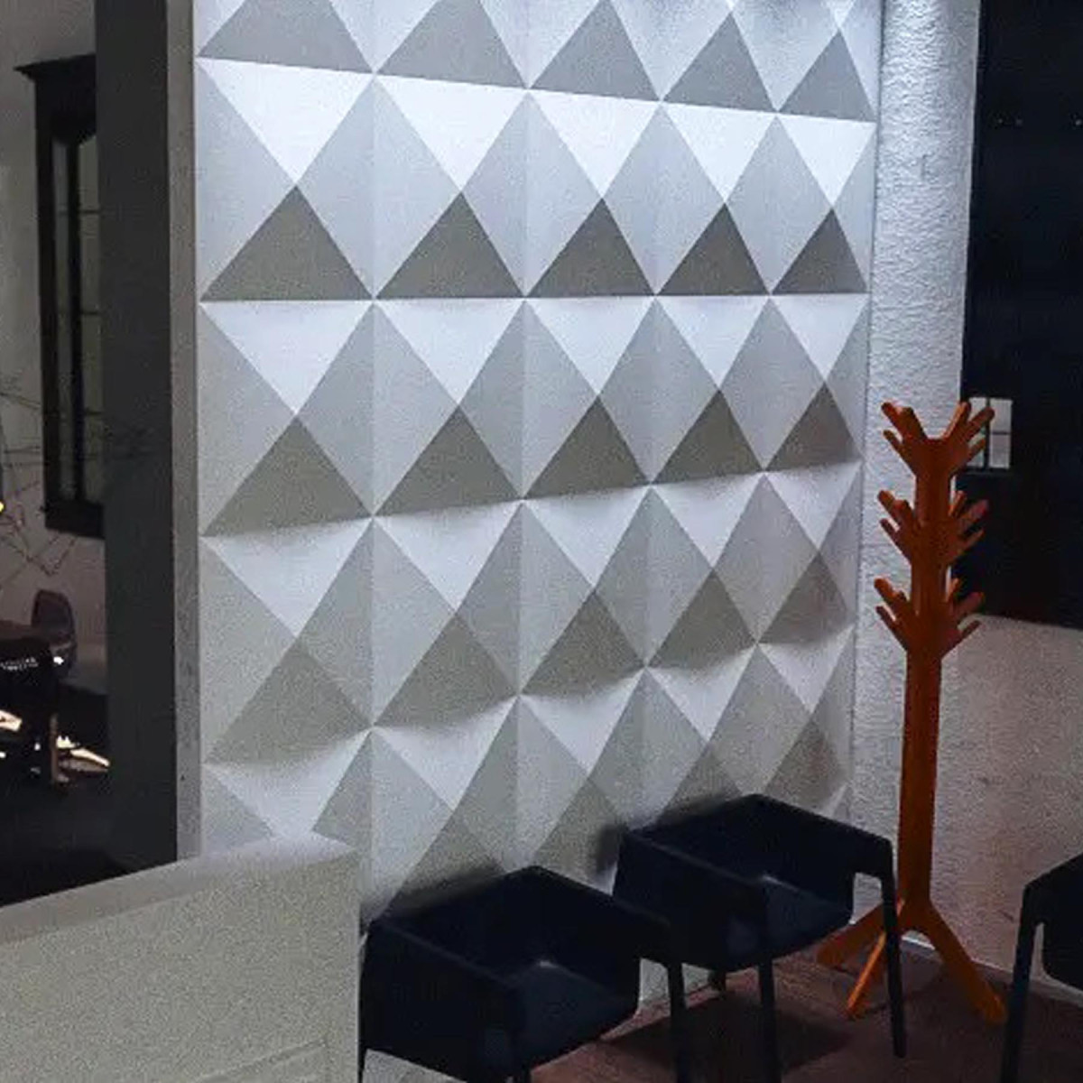 Гіпсові 3D панелі Giza (Гіза) — Піраміда 500×500 мм