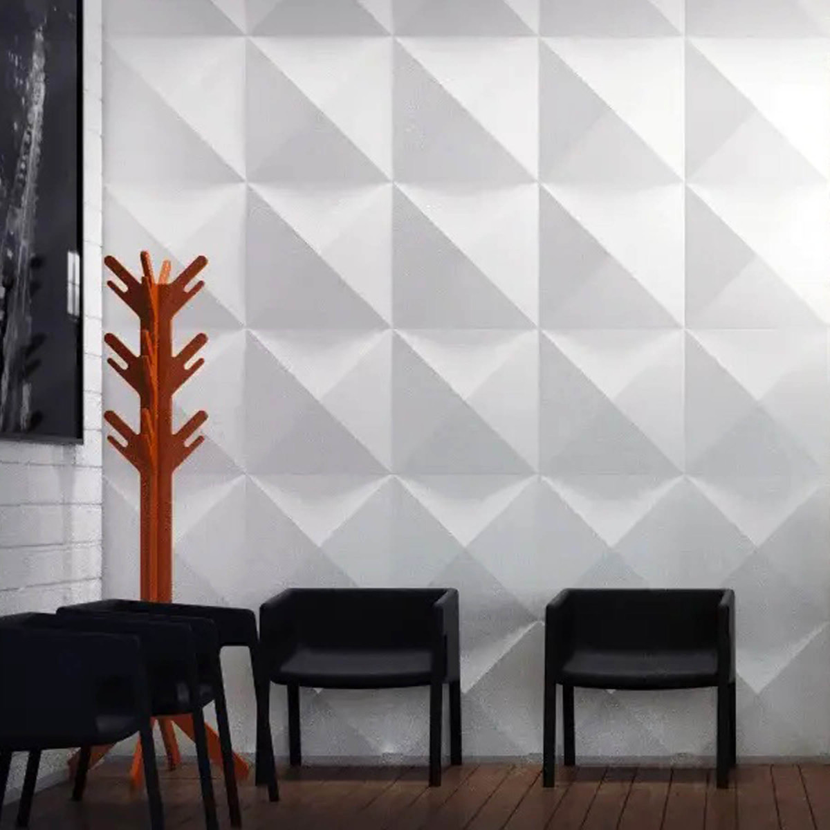 Гіпсові 3D панелі Giza (Гіза) — Піраміда 500×500 мм