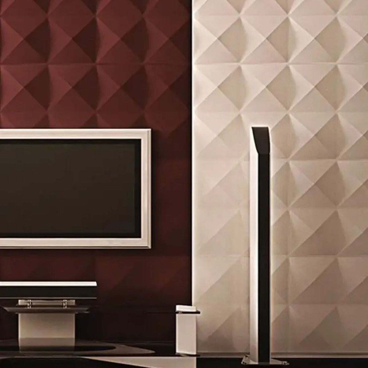 Гіпсові 3D панелі Giza (Гіза) — Піраміда 500×500 мм