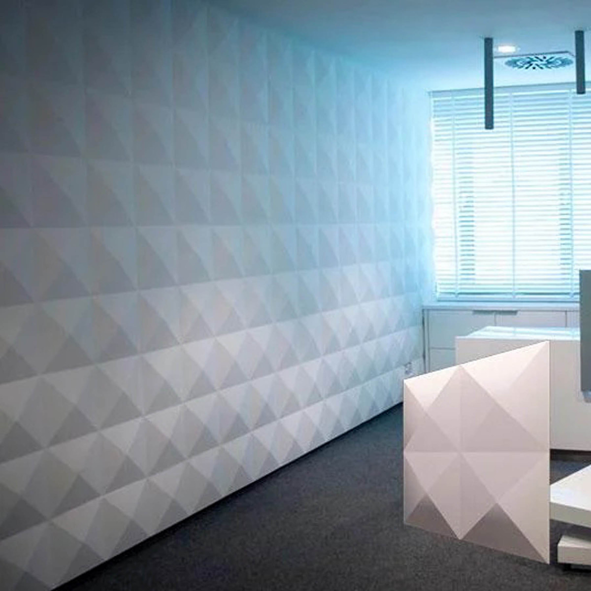 Гіпсові 3D панелі Giza (Гіза) — Піраміда 500×500 мм