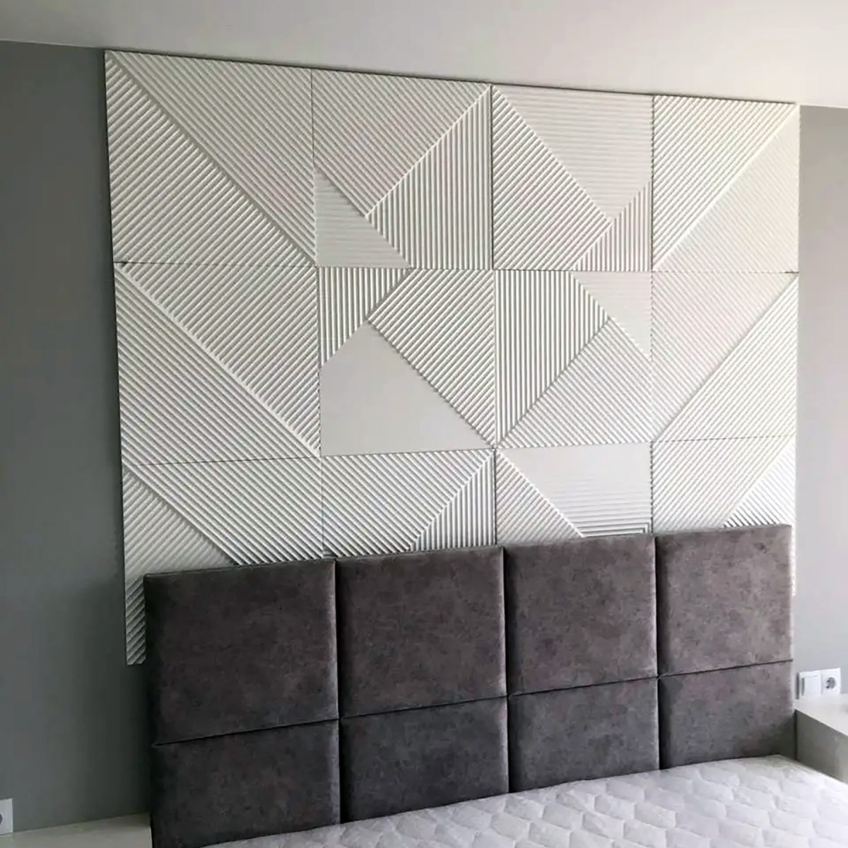 Гіпсові 3D панелі «Hatch» стінові