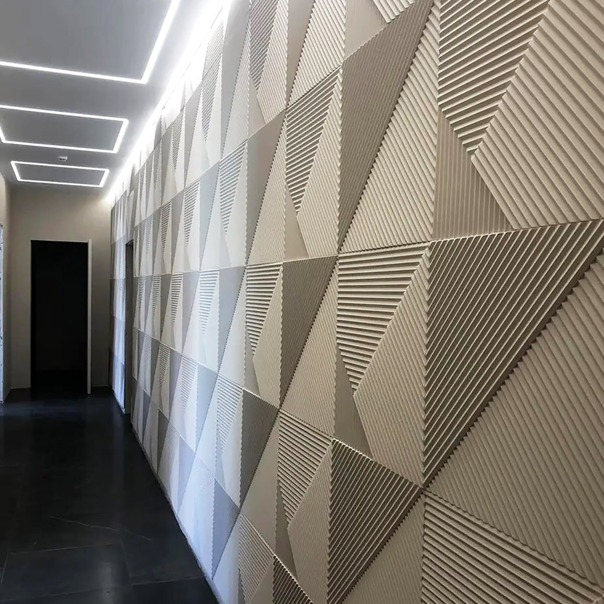 Гіпсові 3D панелі «Hatch» стінові