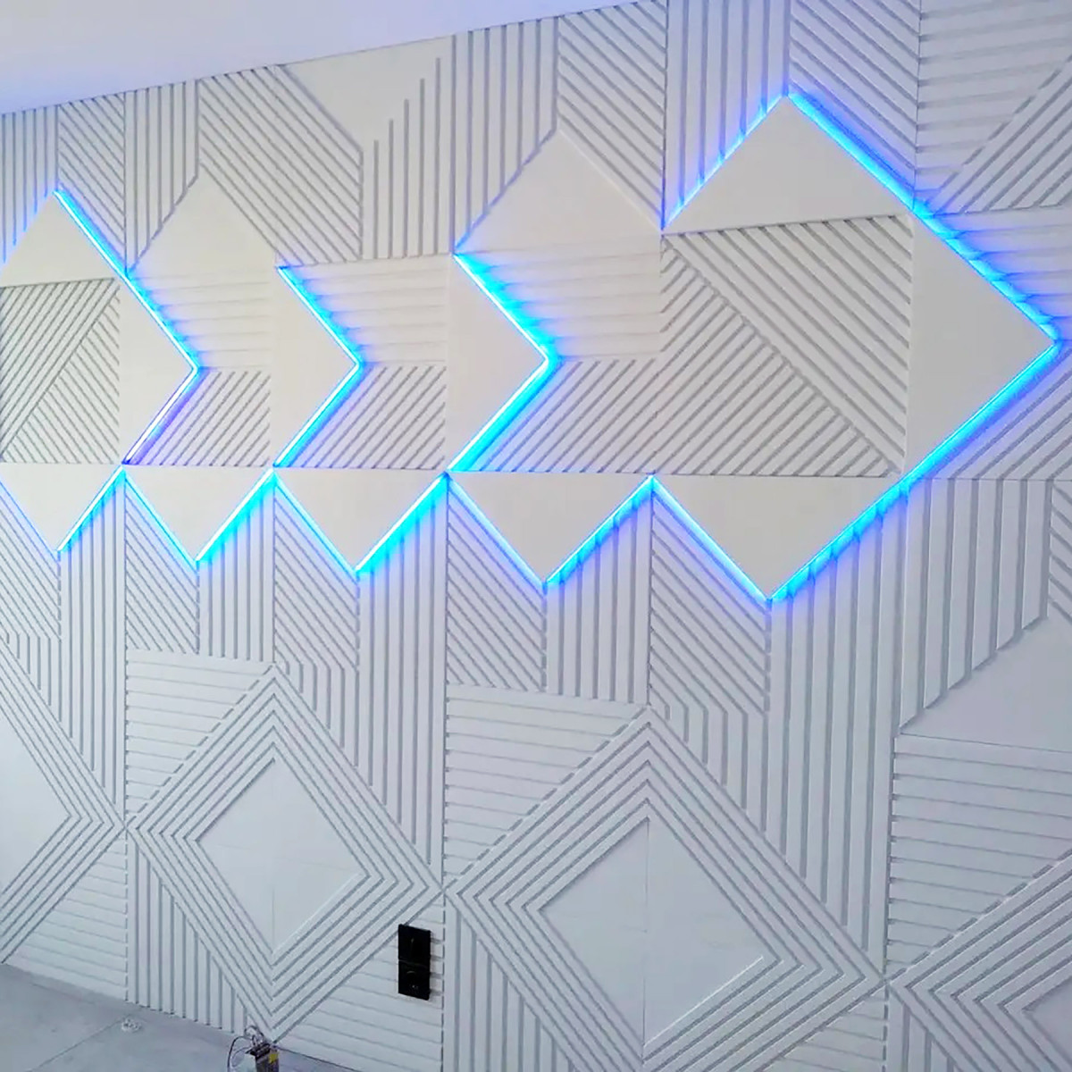 Гіпсові 3D панелі Pifagor з підсвіткою