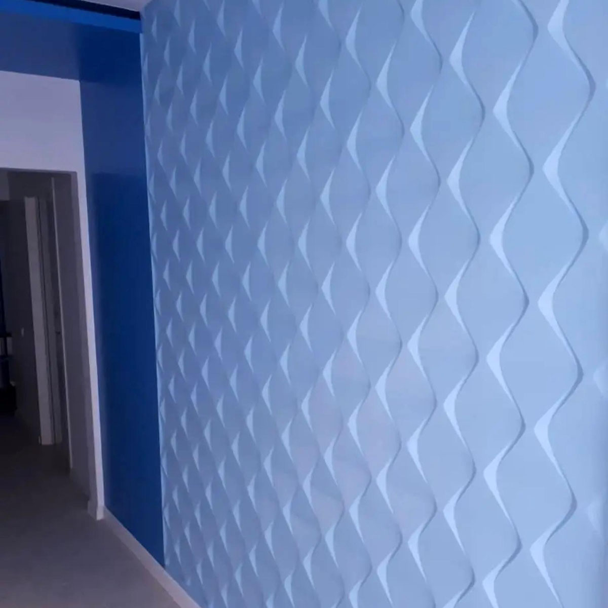 Гіпсова 3D панель «Пірамідки» 50x50 см