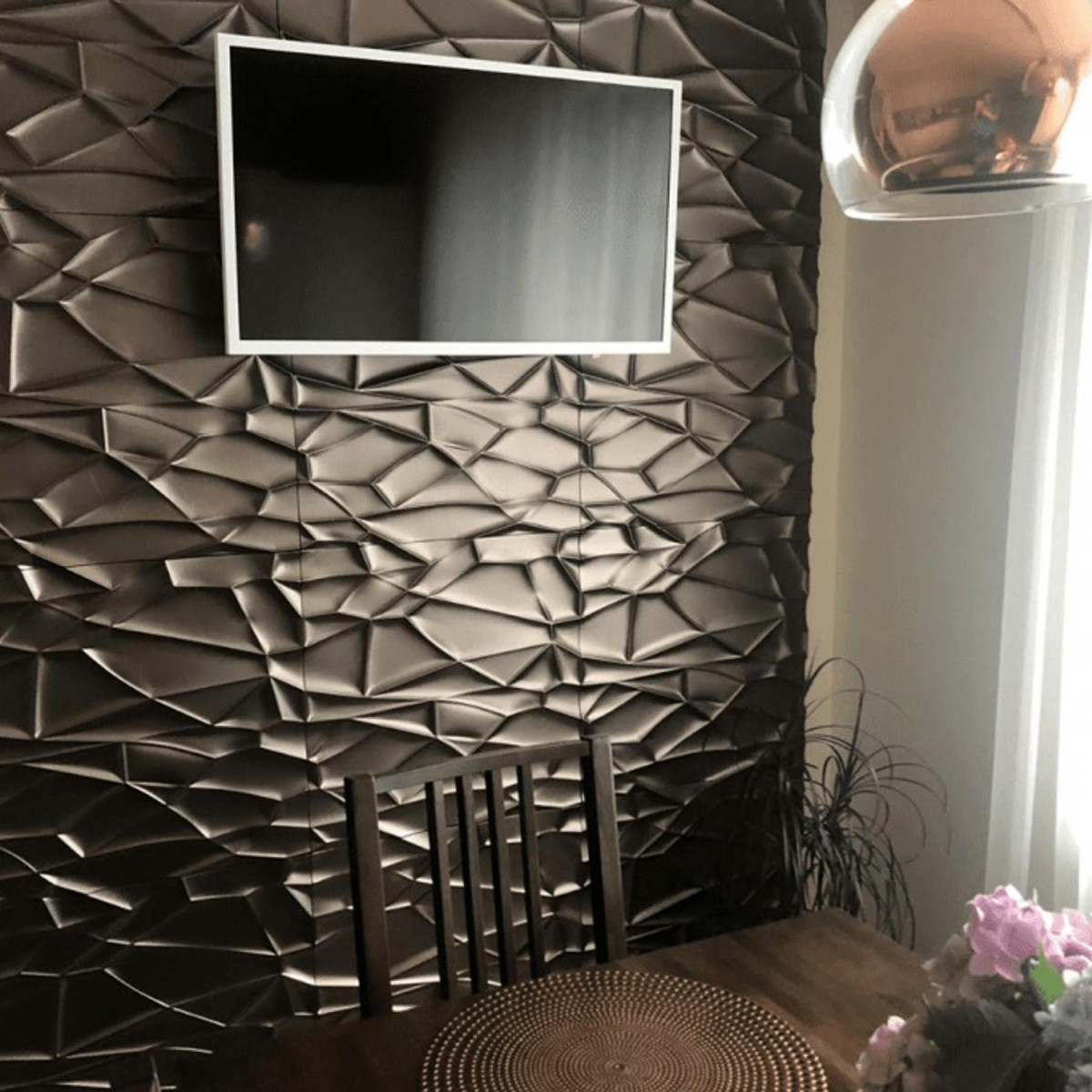 Гіпсова 3D панель Рок (Rock) 500x500 мм