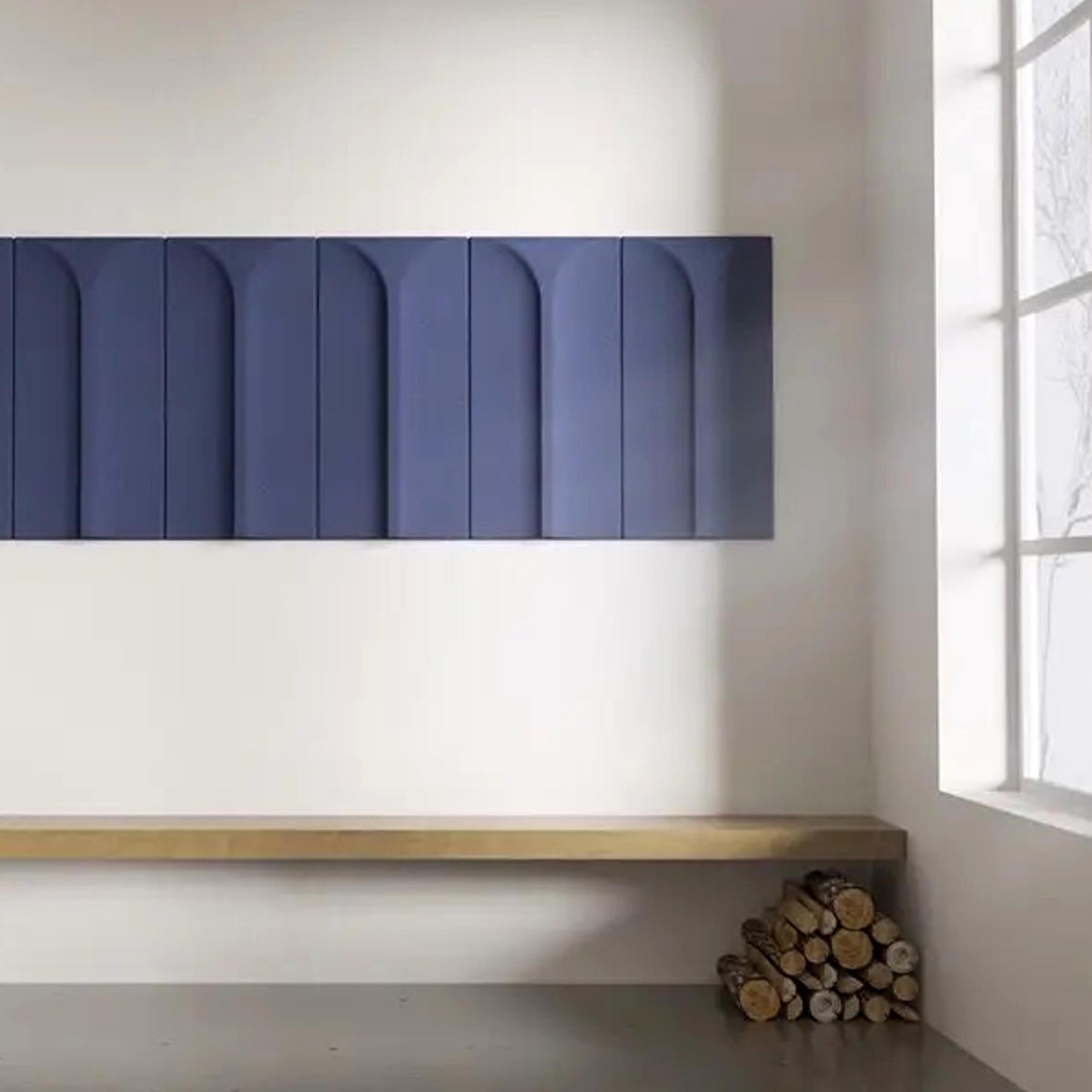 Гіпсова 3D панель Arco (Пінзо) 500x250 мм Арковий дизайн для стін