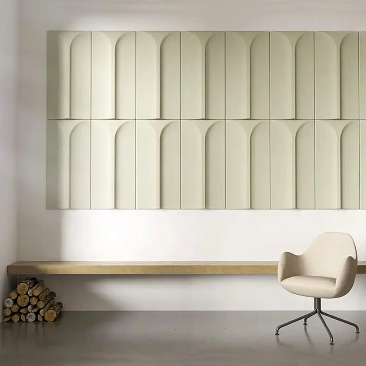 Гіпсова 3D панель Arco (Пінзо) 500x250 мм Арковий дизайн для стін