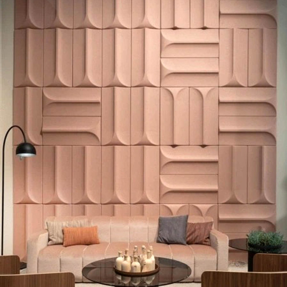 Гіпсова 3D панель Arco (Пінзо) 500x250 мм Арковий дизайн для стін