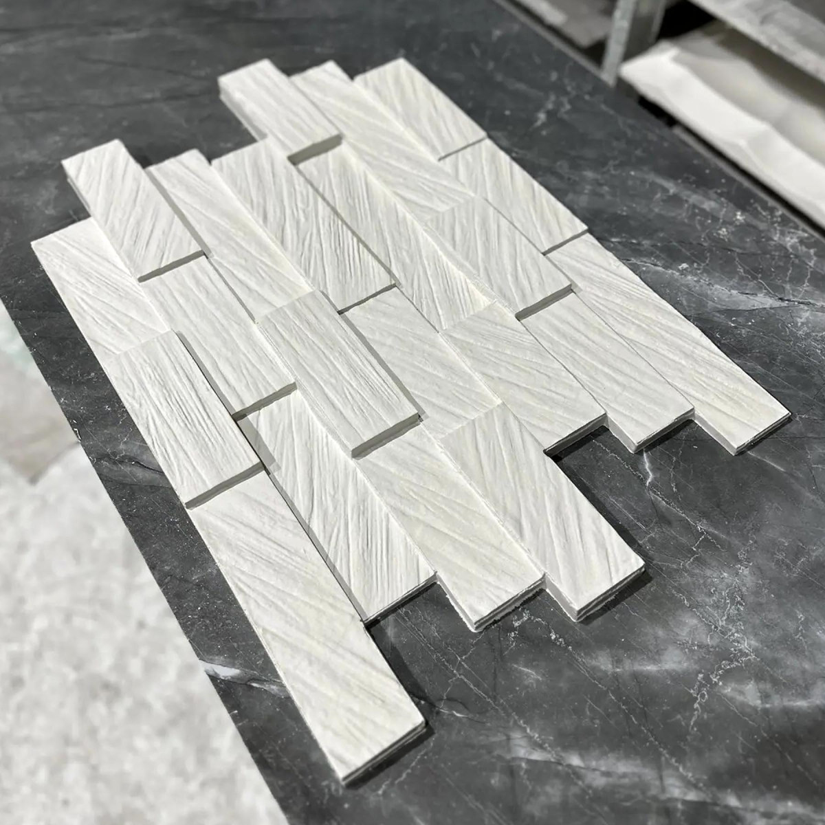 Гіпсова 3D панель «Брус» під дерево