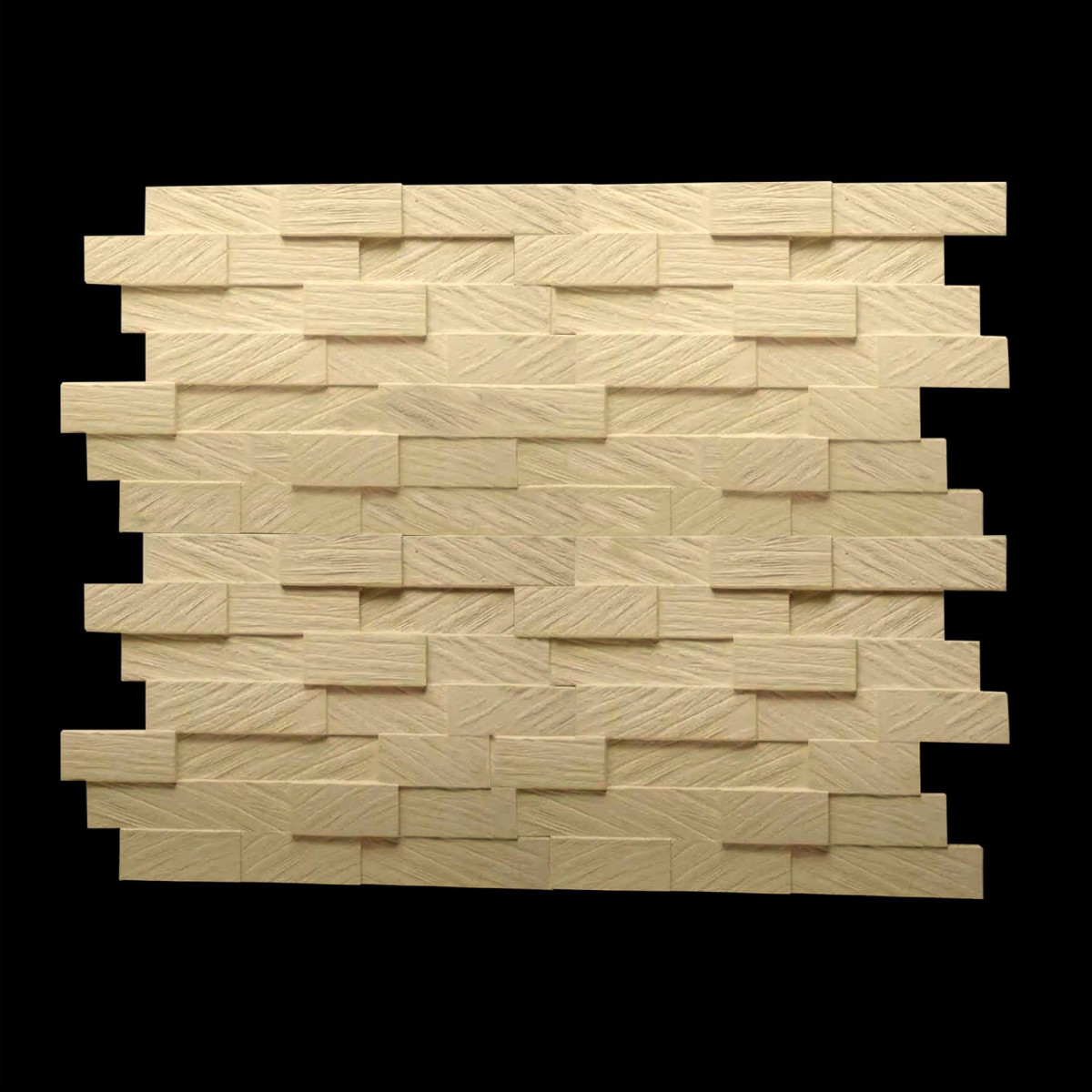 Гіпсова 3D панель «Брус» під дерево