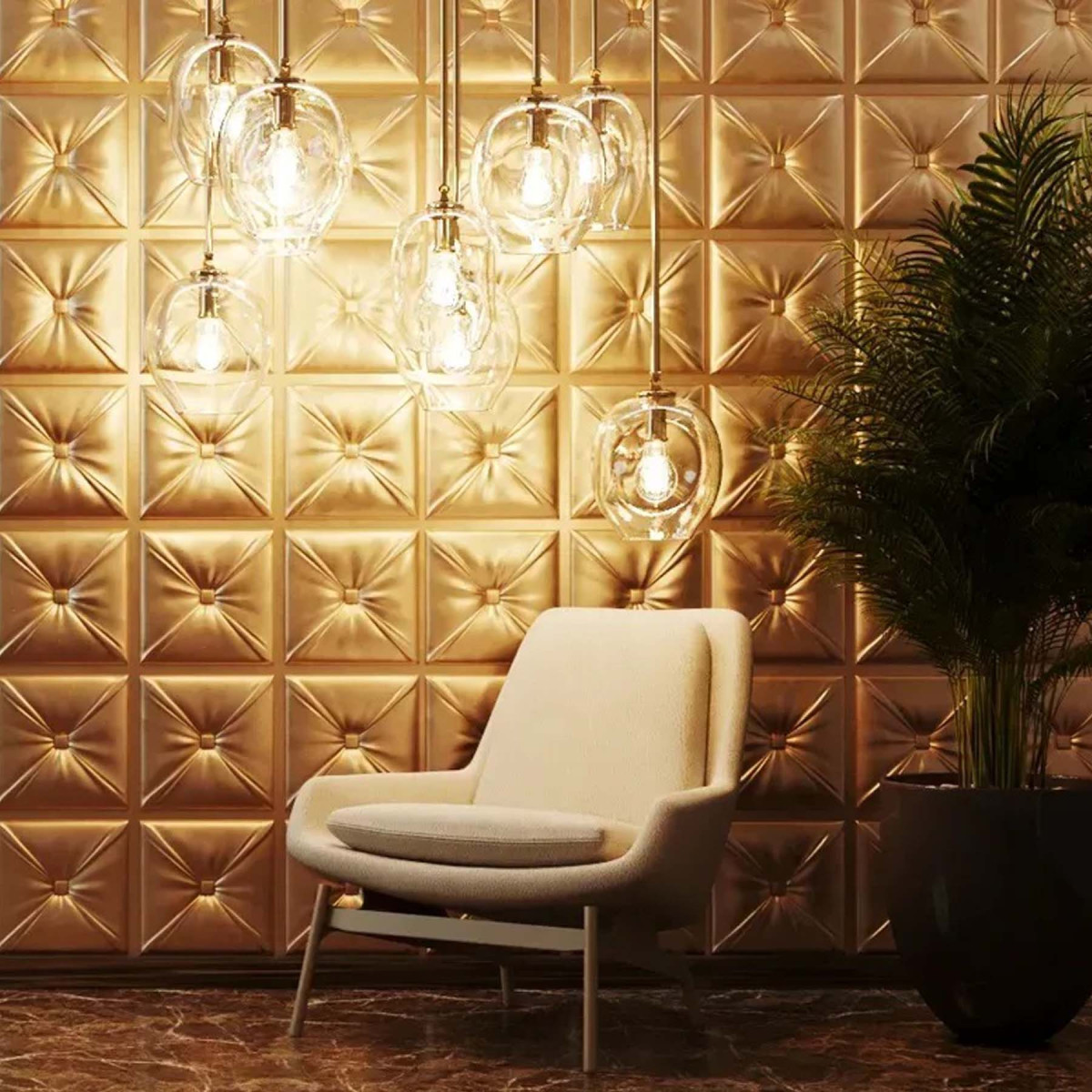 Гіпсова 3D панель «Британія» для стін