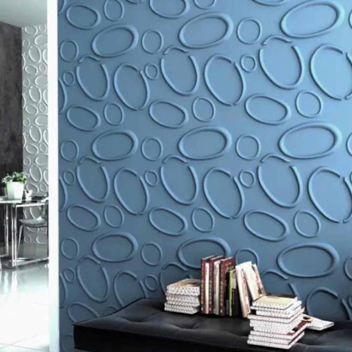 Гіпсові 3D панелі «Бризки» 500x500