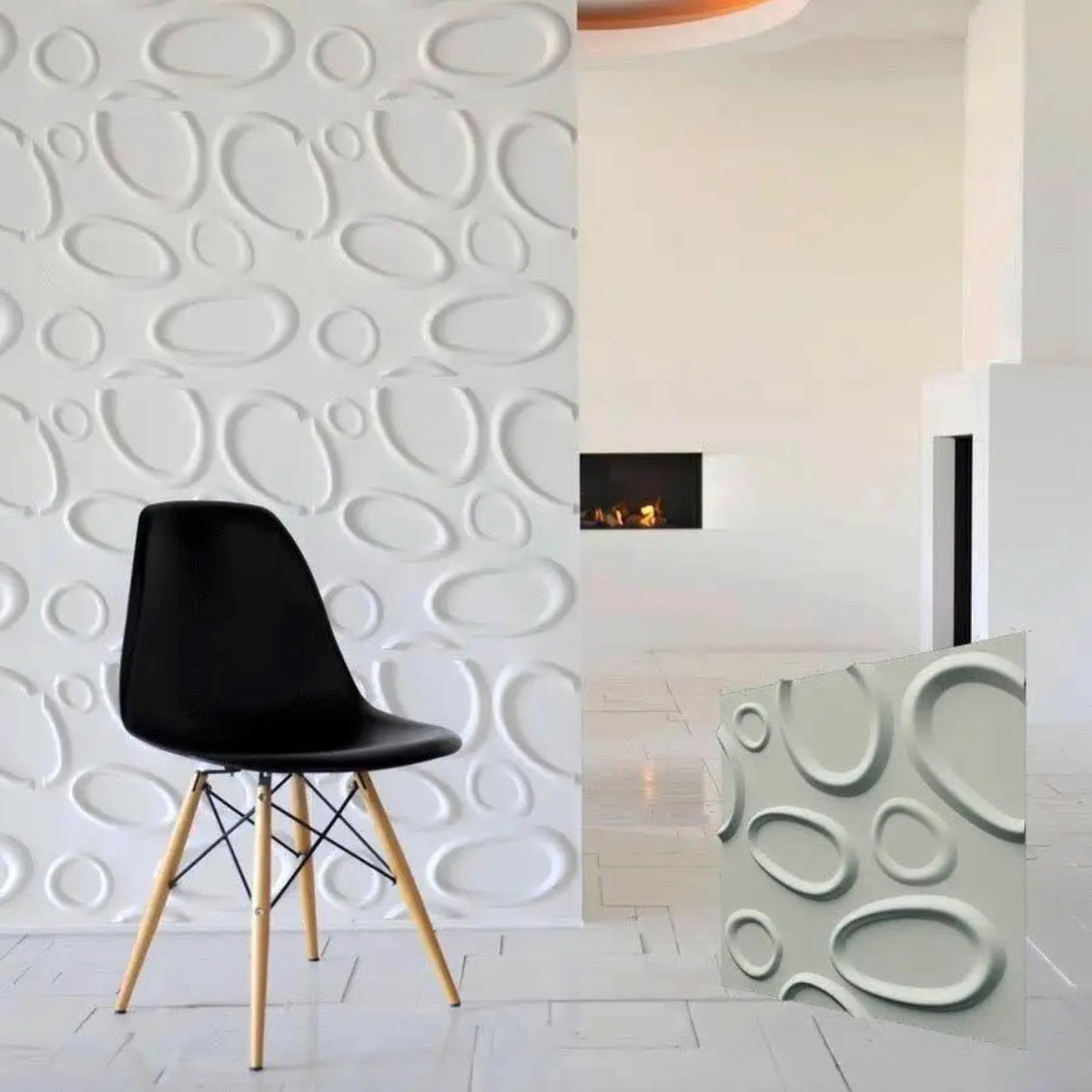 Гіпсові 3D панелі «Бризки» 500x500