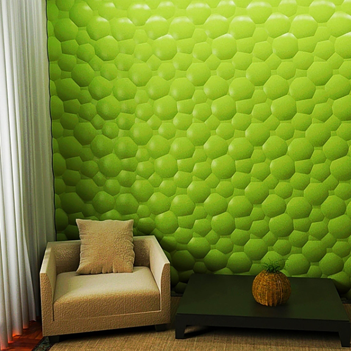 Гіпсові 3D панелі Бульбашки