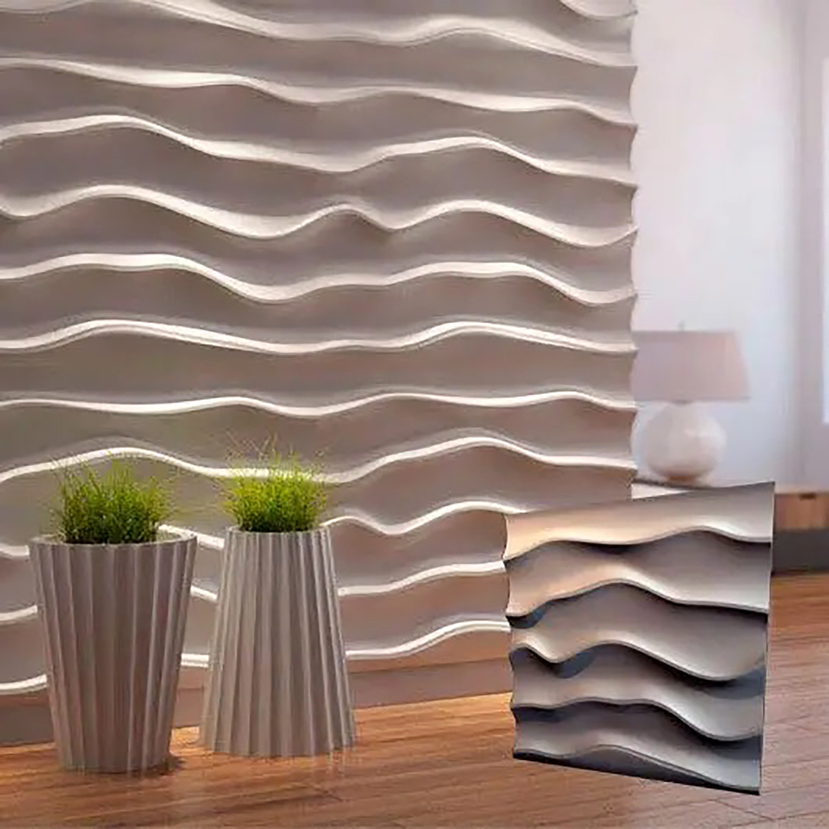 Декоративні гіпсові 3Д панелі ЕФІР для внутрішнього оздоблення стін