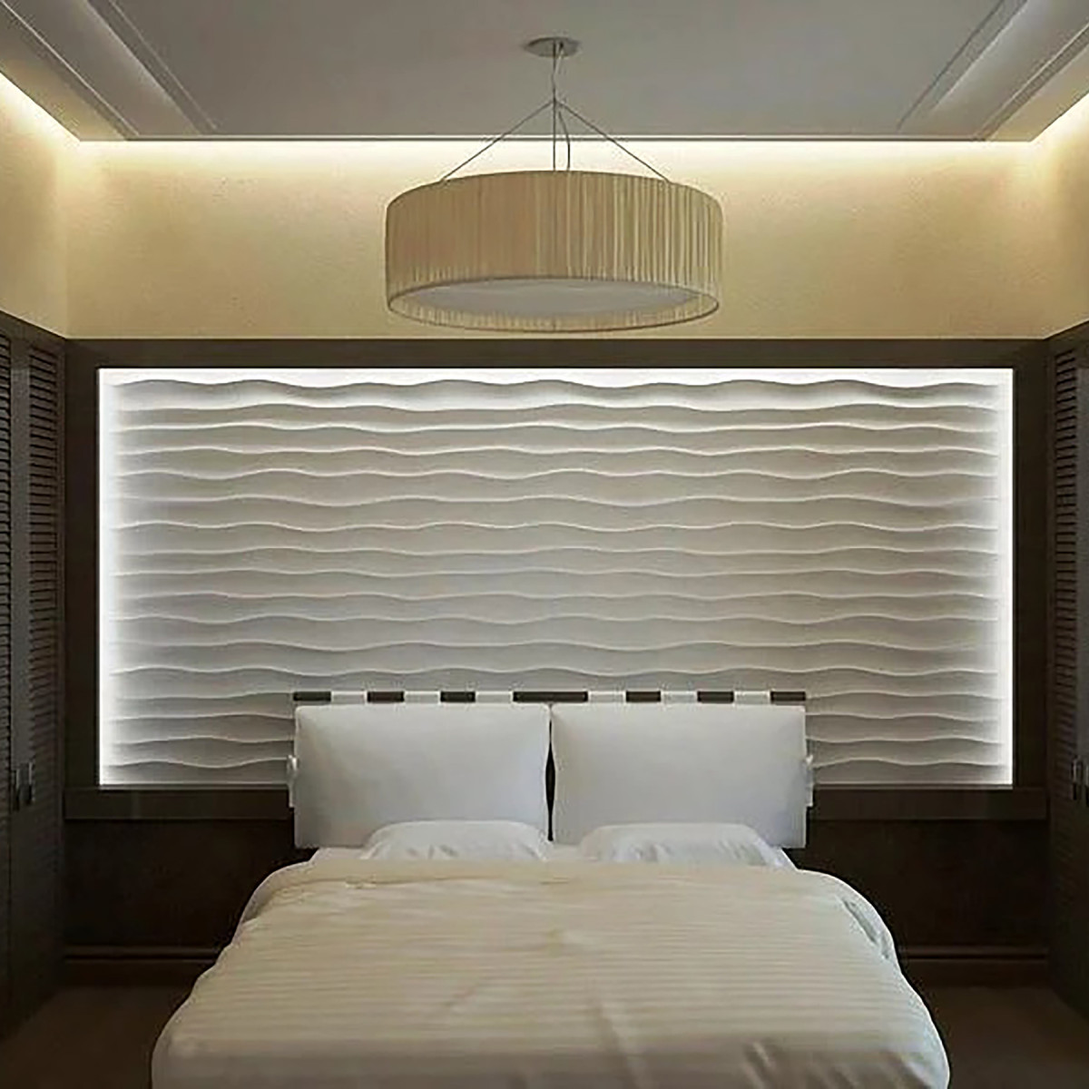 Декоративні гіпсові 3Д панелі ЕФІР для внутрішнього оздоблення стін