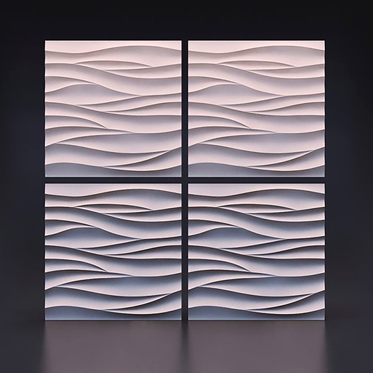 Гіпсова 3D Панель Хвиля