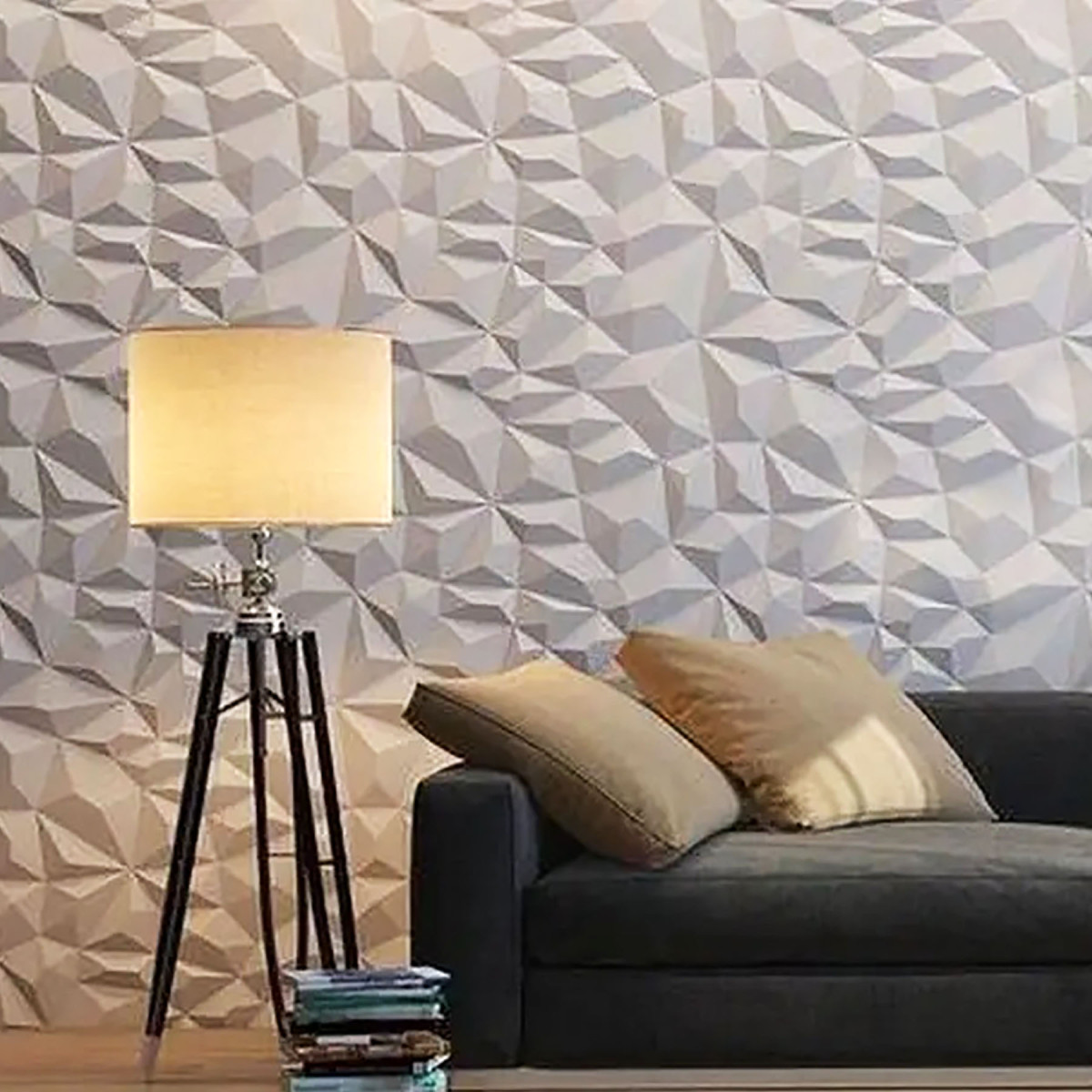 Гіпсові 3D-панелі Кристали для стін