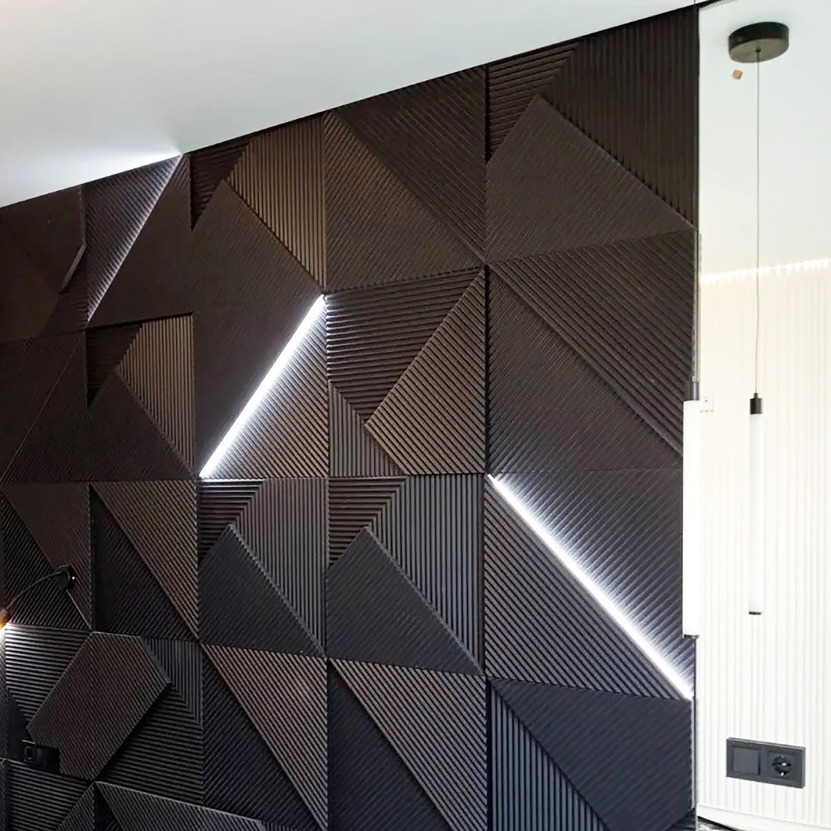 Гіпсові 3D панелі "LED Поля"