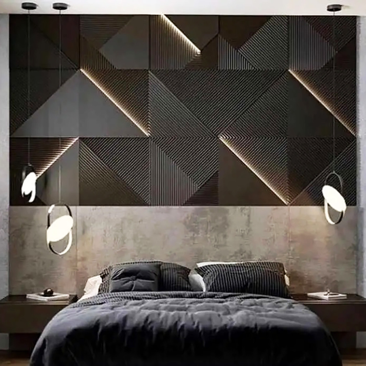 Гіпсові 3D панелі "LED Поля"