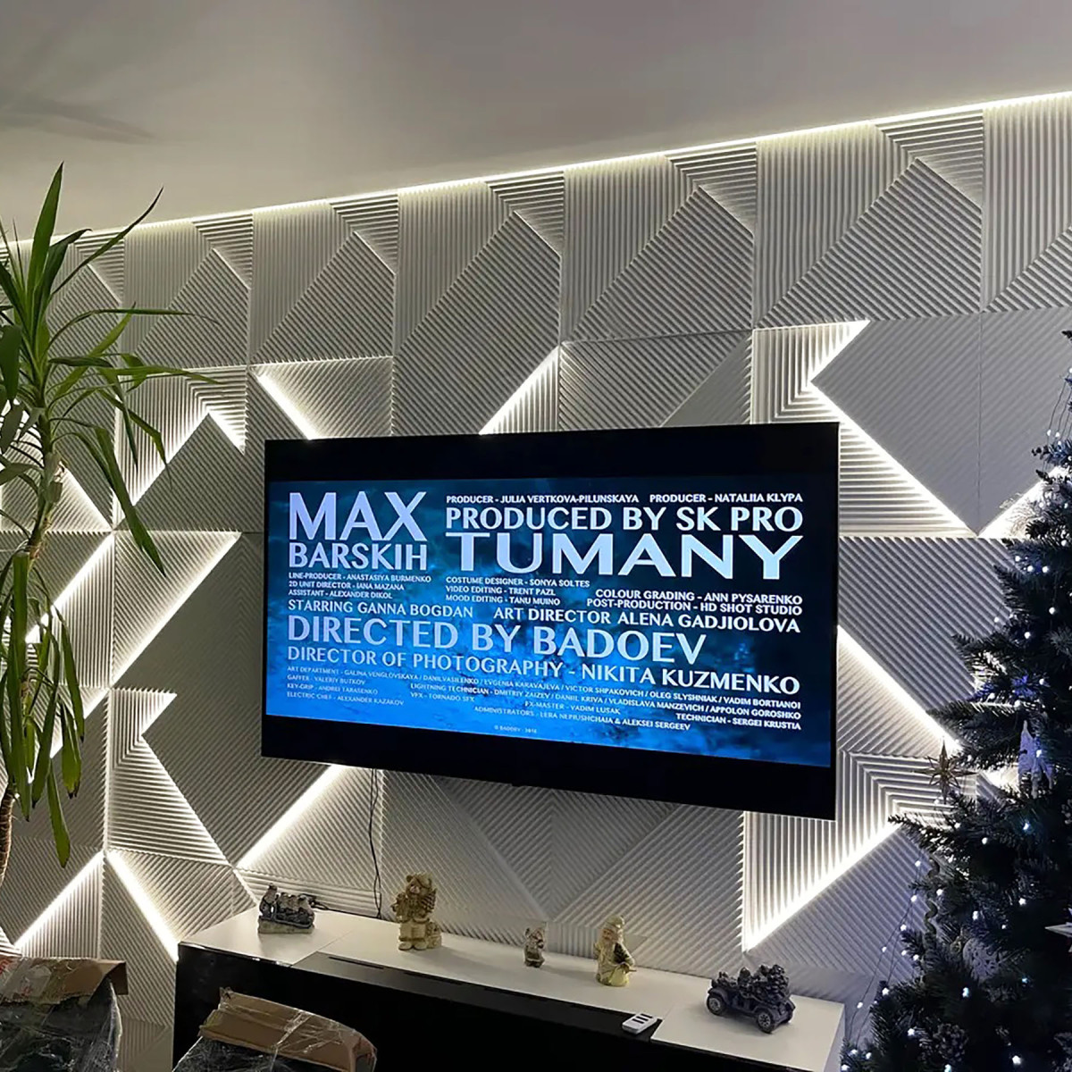 Гіпсові 3D панелі "LED Поля"