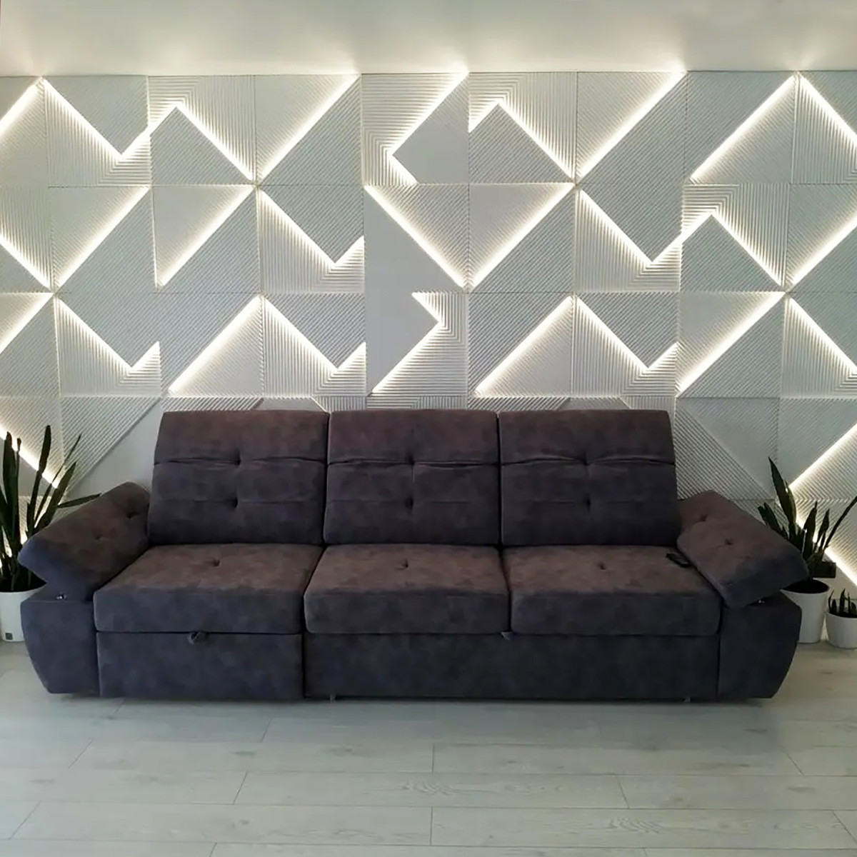 Гіпсові 3D панелі "LED Поля"