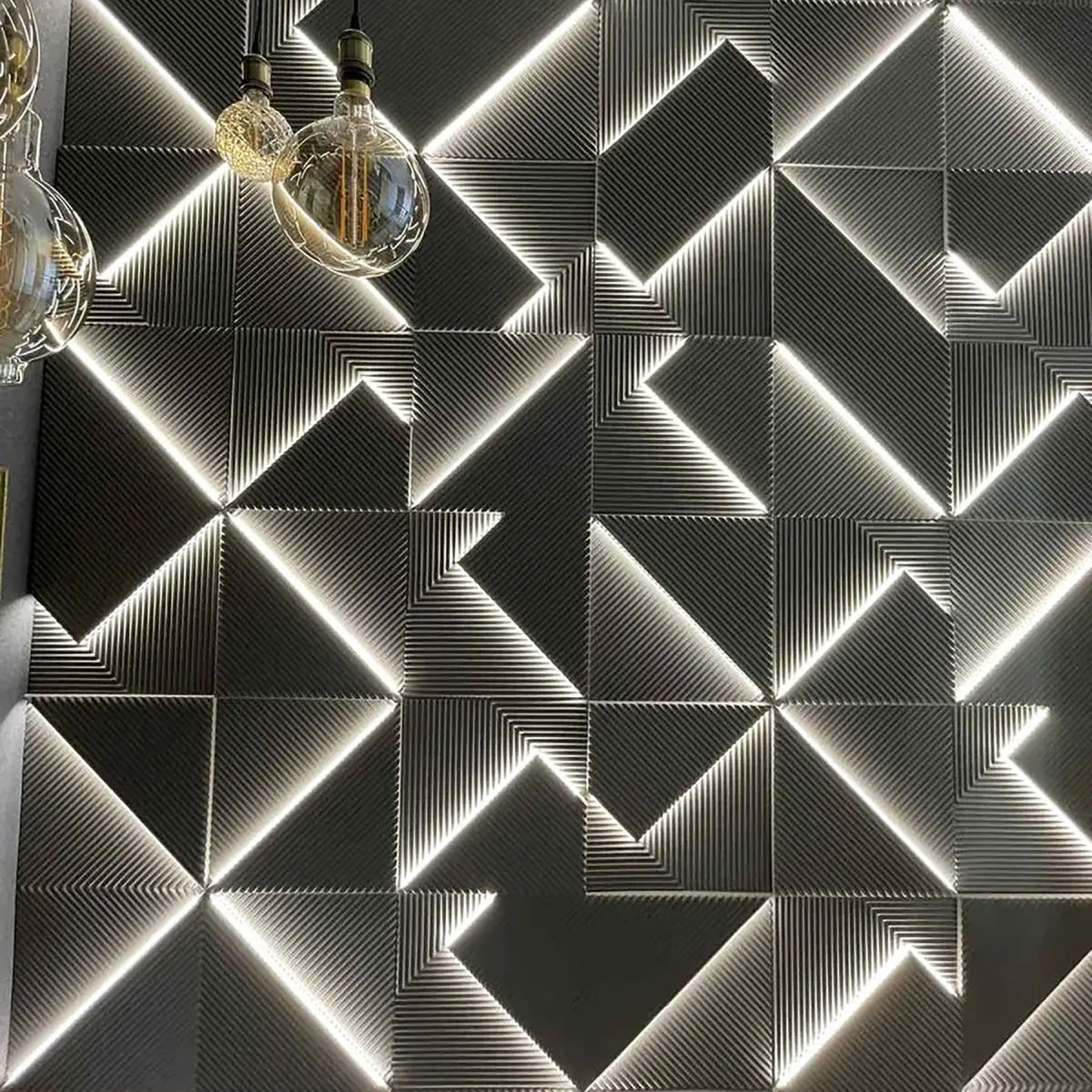 Гіпсові 3D панелі "LED Поля"