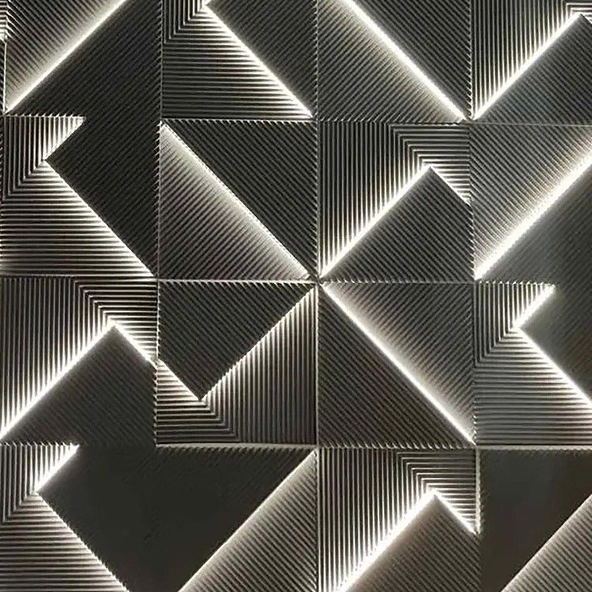 Гіпсові 3D панелі "LED Поля"