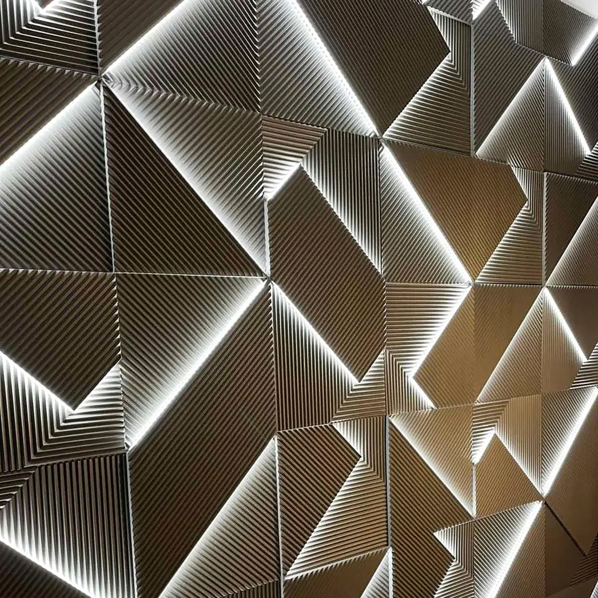 Гіпсові 3D панелі "LED Поля"