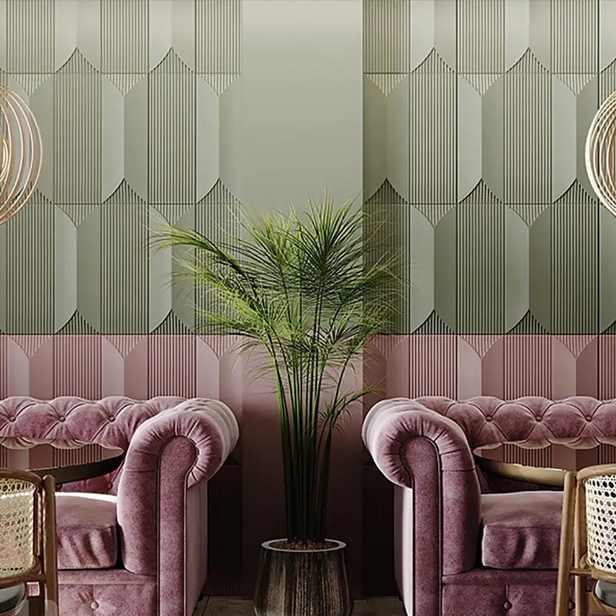 Гіпсові 3Д панелі Менель на стіни