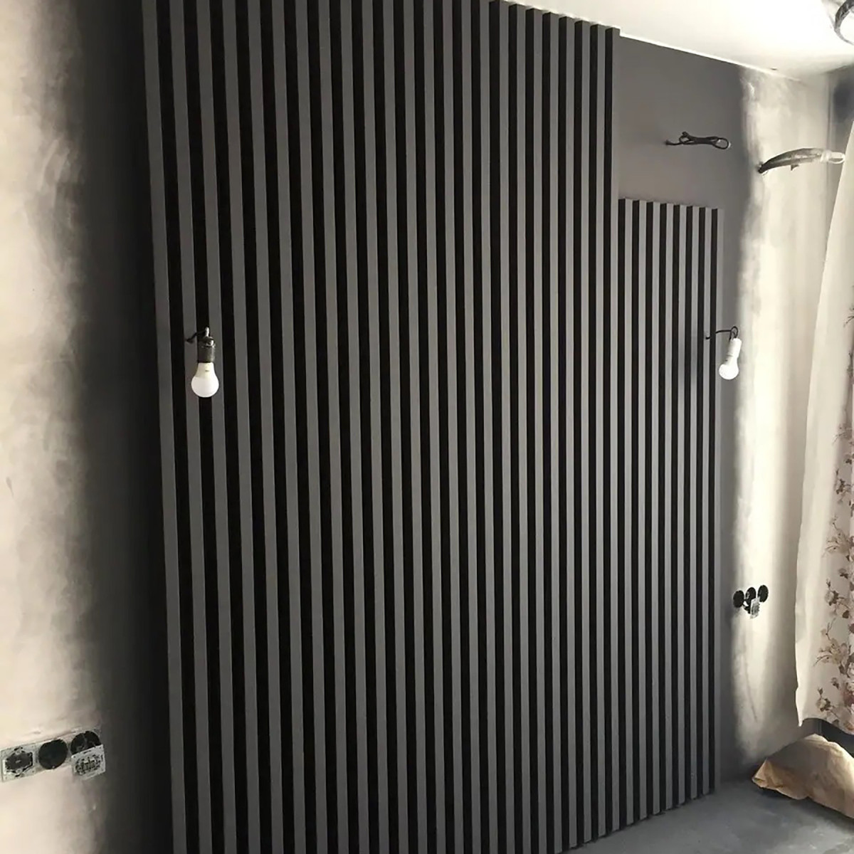 Гіпсові 3D панелі Рейки «під дерево»