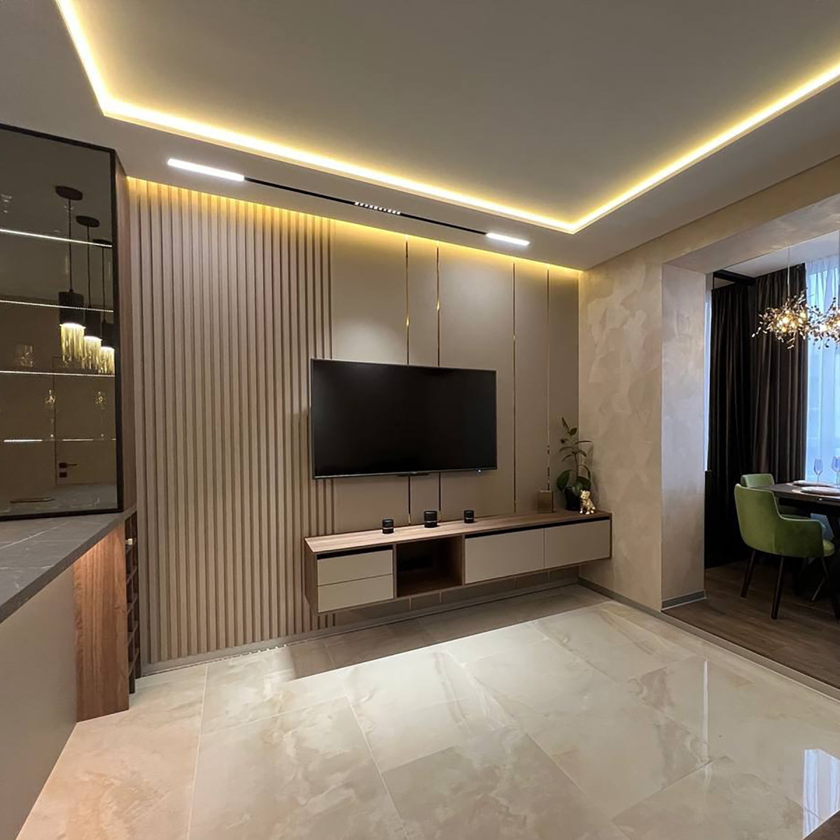 Гіпсові 3D панелі Рейки «під дерево»