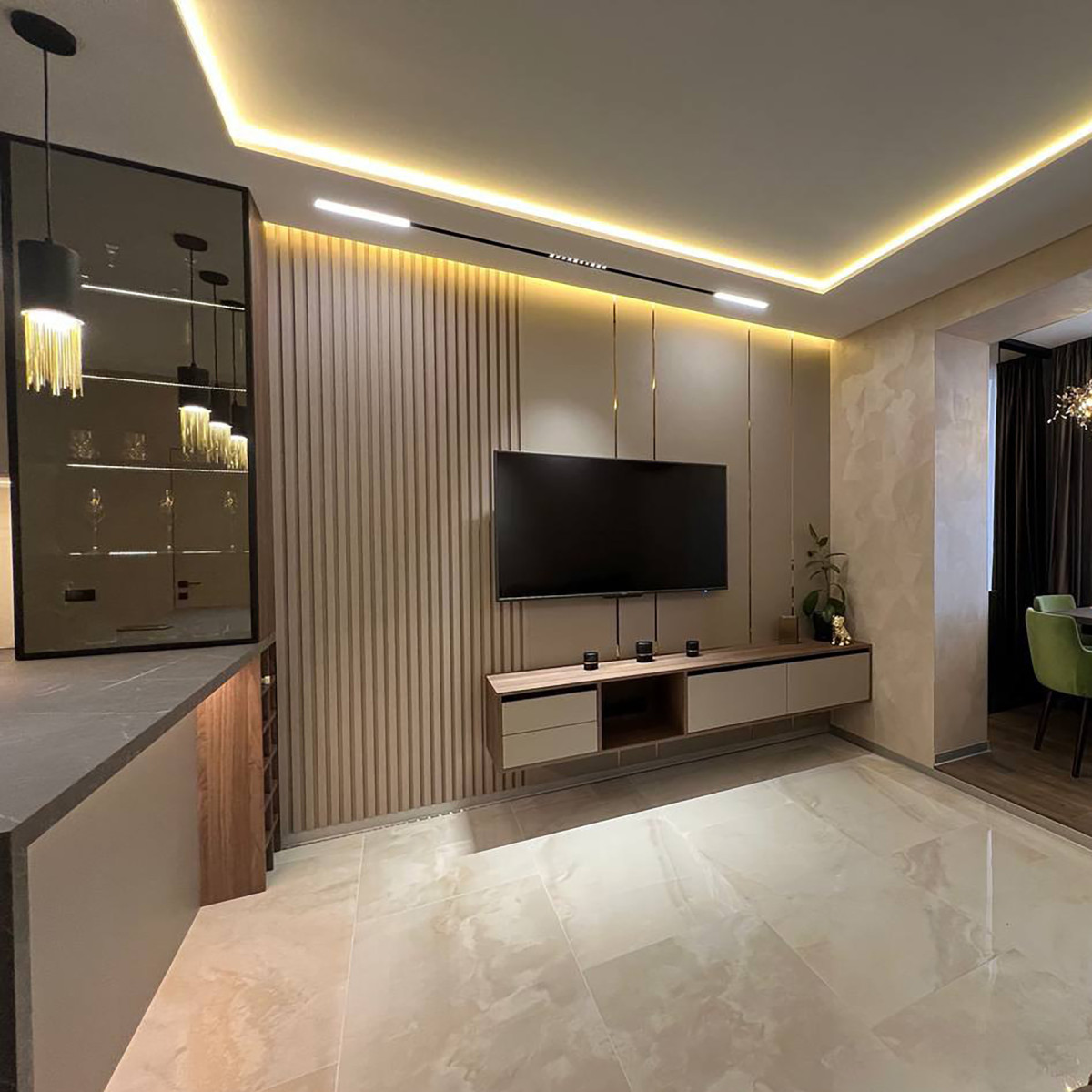 Гіпсові 3D панелі Рейки «під дерево»