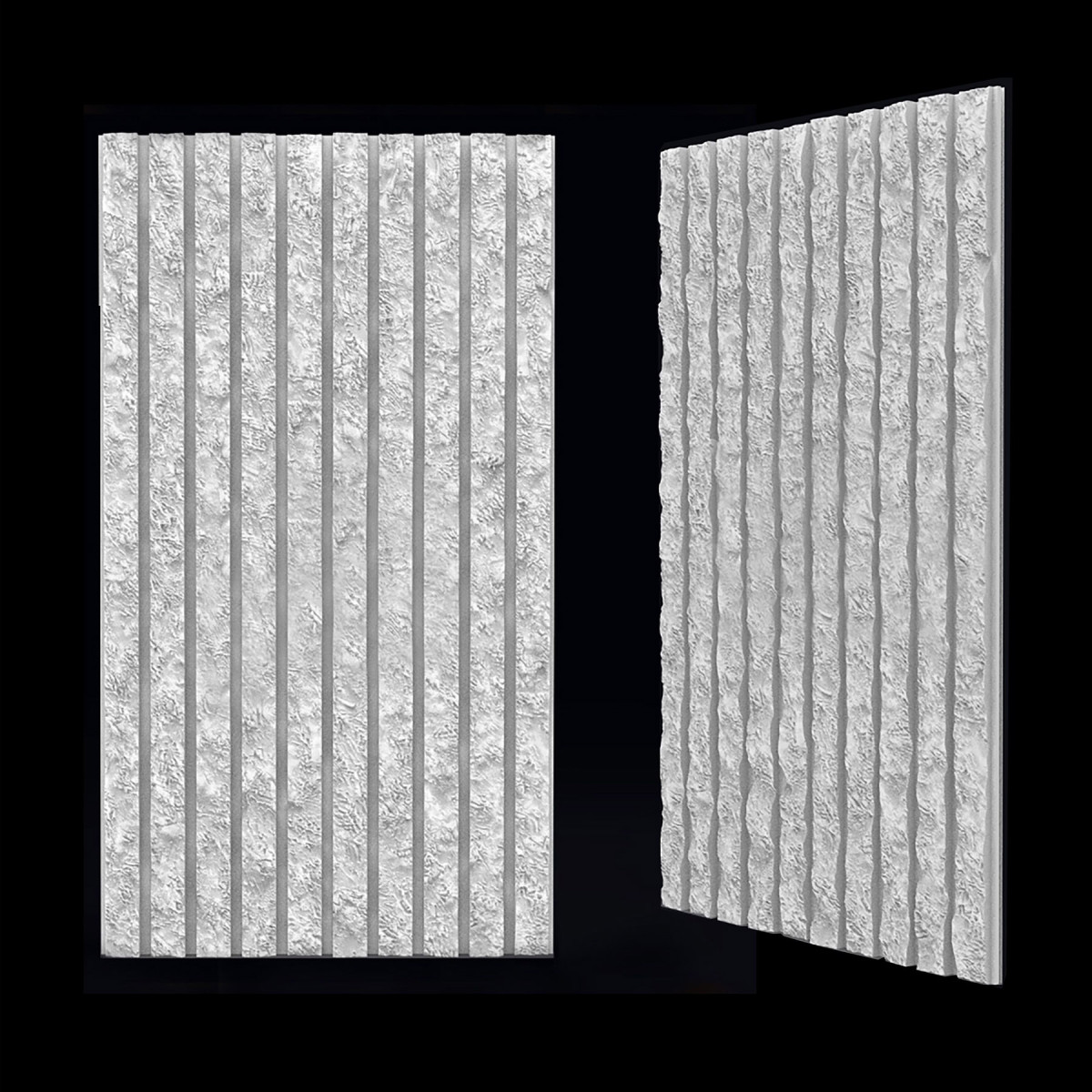 3D гіпсові панелі "СКАЛА - РЕЙКА" на стіни