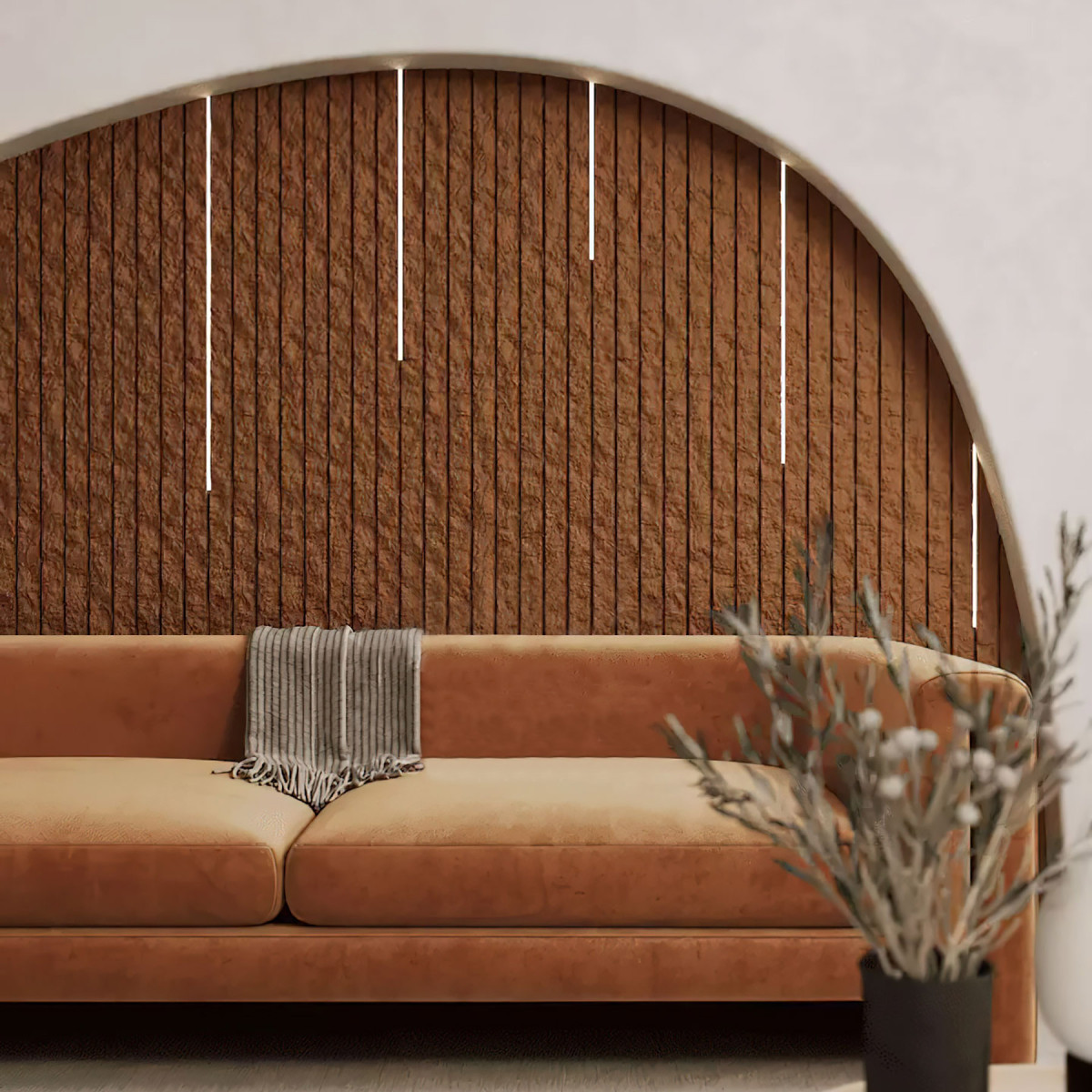 3D гіпсові панелі "СКАЛА - РЕЙКА" на стіни