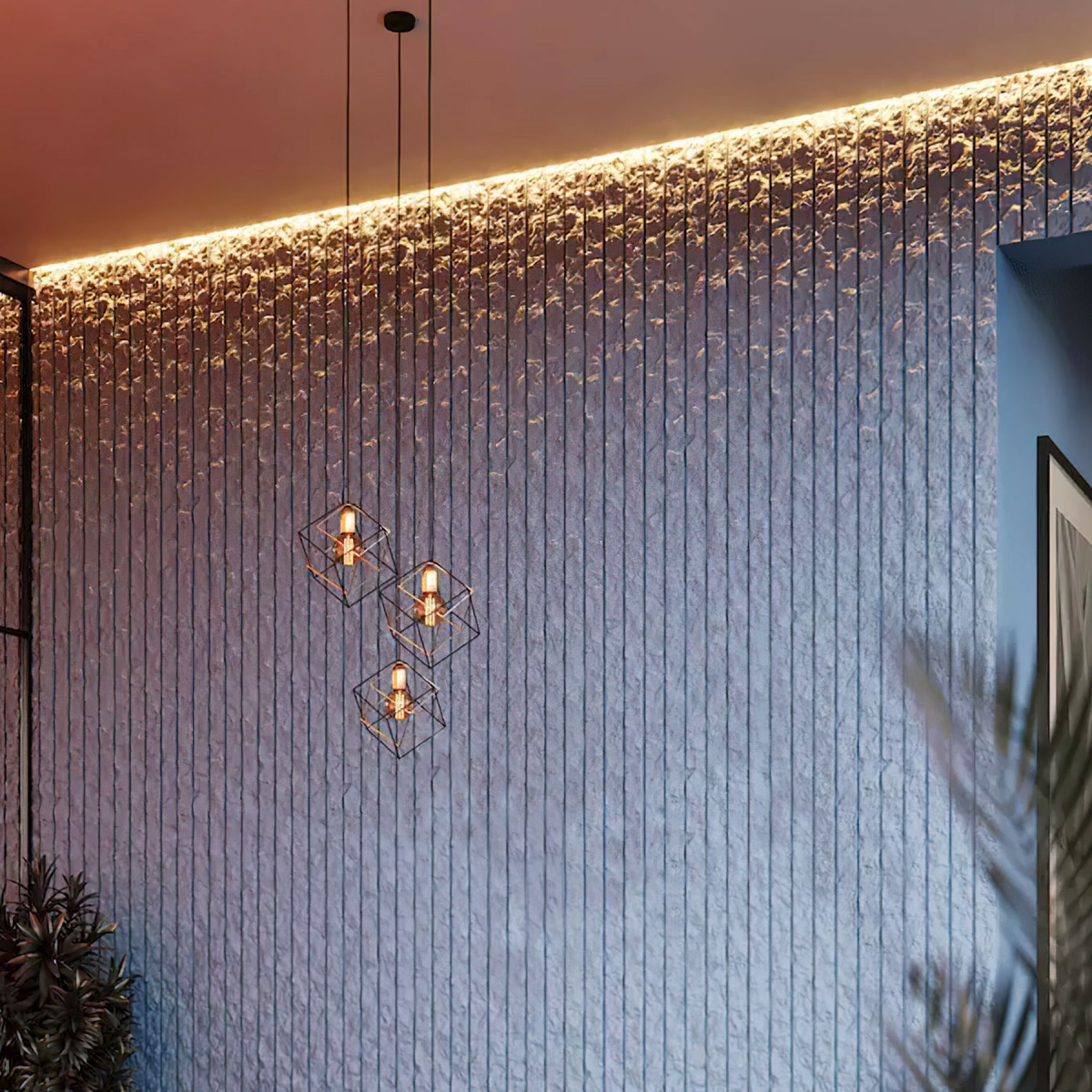 3D гіпсові панелі "СКАЛА - РЕЙКА" на стіни