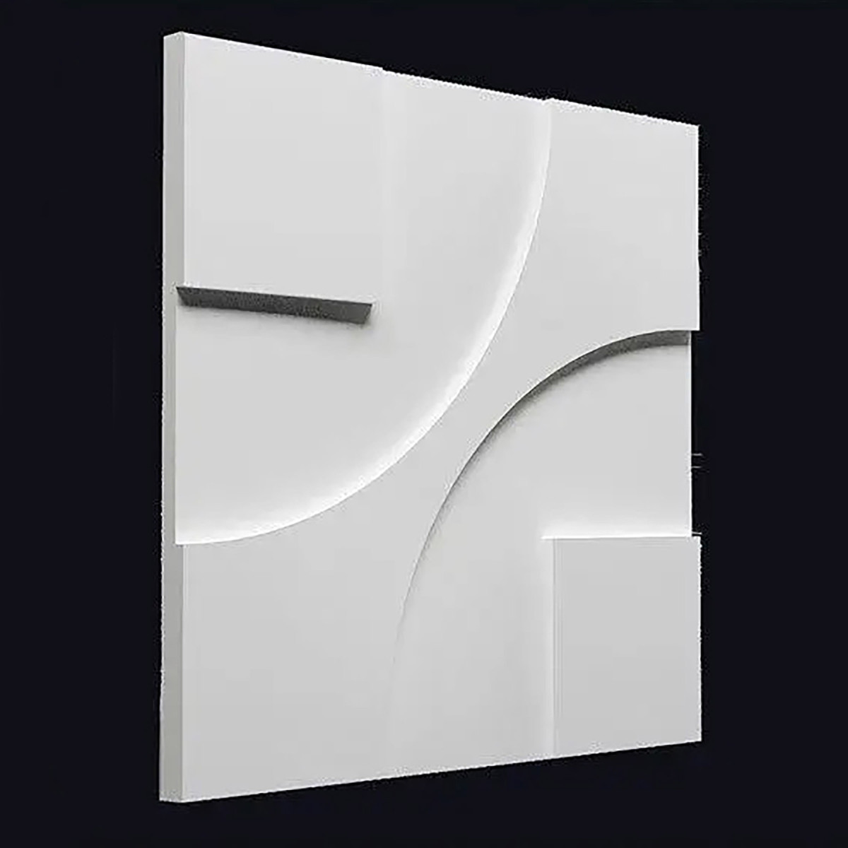 Декоративна 3D-панель «Техно» з гіпсу 50х50