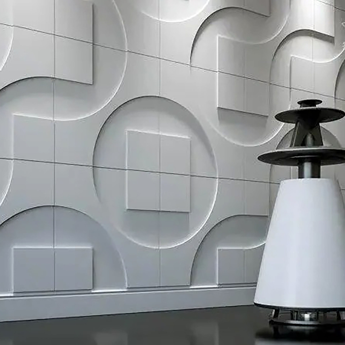 Декоративна 3D-панель «Техно» з гіпсу 50х50