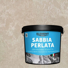 Декоративна штукатурка Sabbia Perlata з кварцовим піском та перламутром 5 кг "Element Décor"