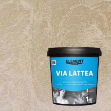 Перламутрова декоративна штукатурка Via Lattea Argento 1 кг Element Decor
