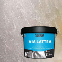 Декоративна штукатурка Element Decor Via Lattea Argento перламутрова 2,5 кг