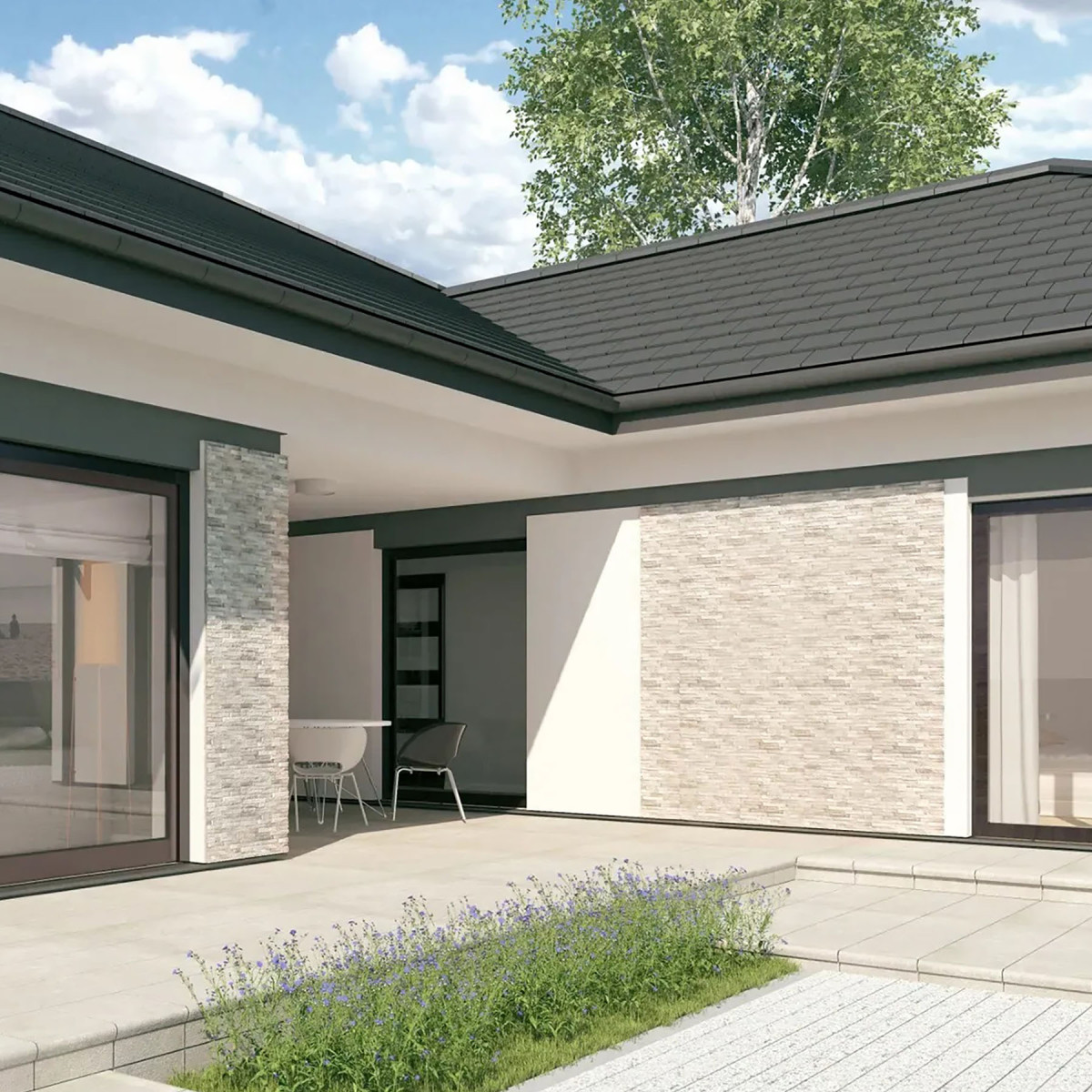 Декоративна плитка Бежевий Рігель для фасаду 