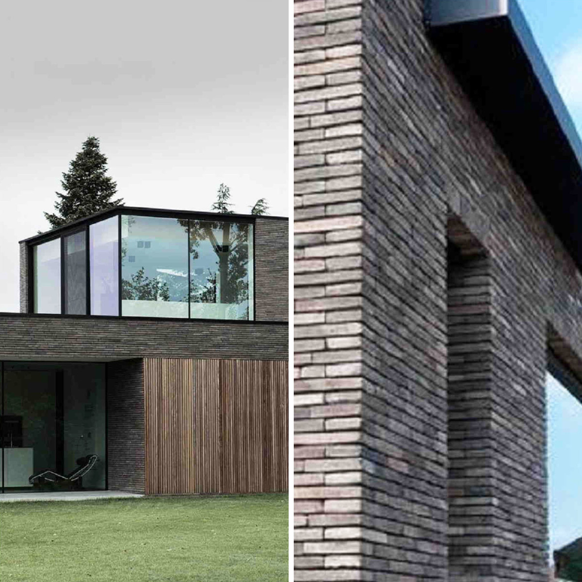 Декоративний фасадний клінкер Кварц світло коричневий