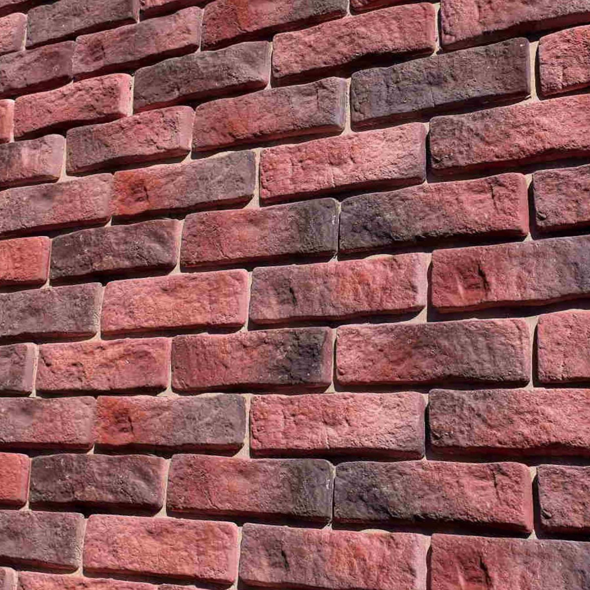 Декоративна цегла Рустик колір Бордо