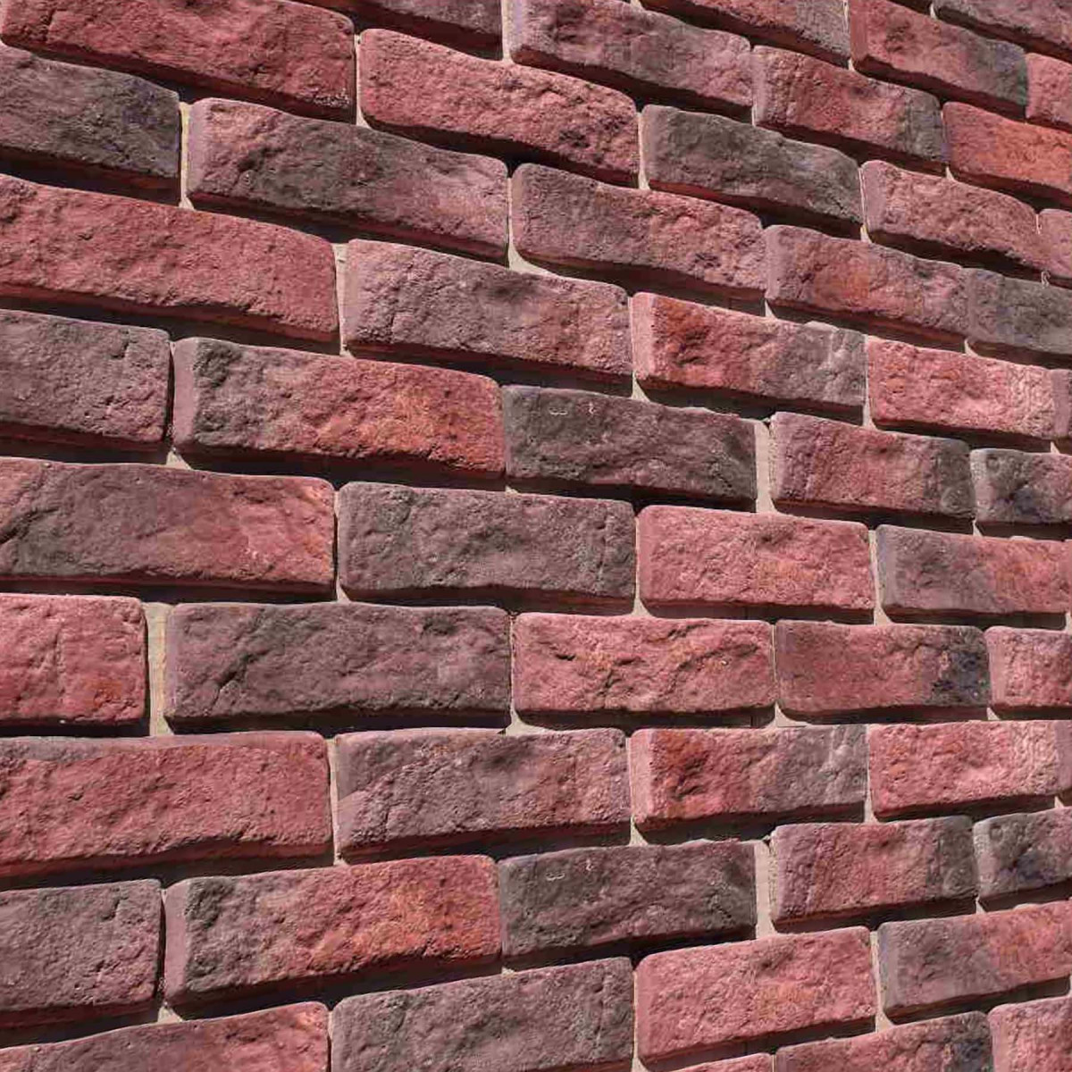 Декоративна цегла Рустик колір Бордо