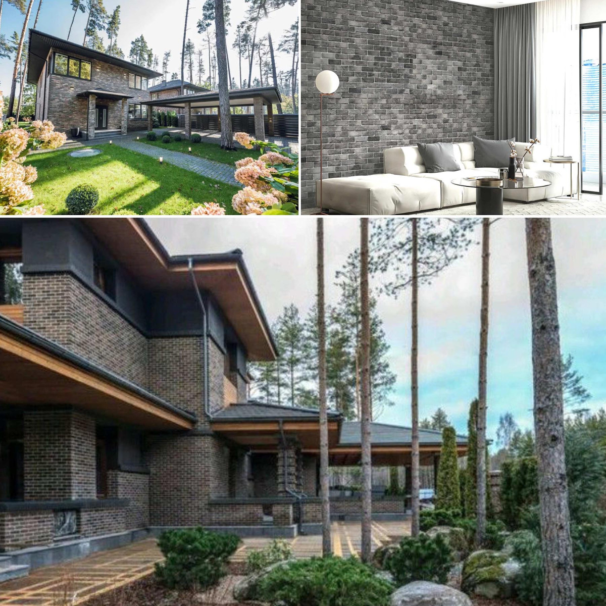 Фасадна плитка Стара фортеця (сіра) колекції Рустик